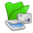 文件夹绿色扫描器相机 Folder green scanners cameras